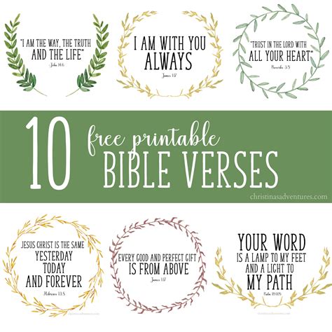 Free printable Bible verses - Christina Maria Blog