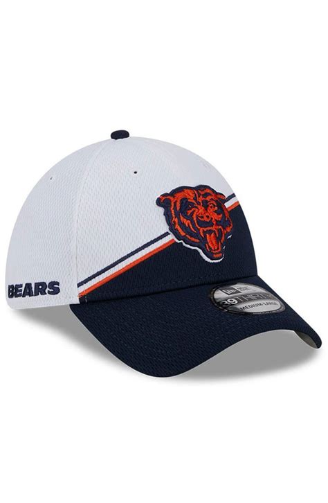 New Era Navy Chicago Bears 2023 Sideline 39thirty Flex Hat - White ...