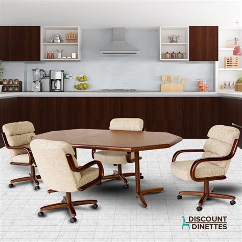 Chromcraft Furniture C137-936 and T154-456 Swivel Dinette Set - Discount Dinettes