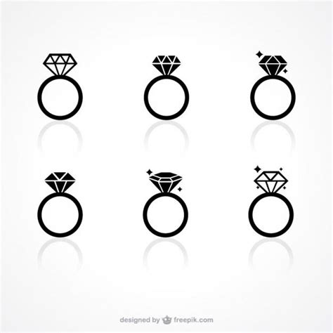 six different types of engagement rings