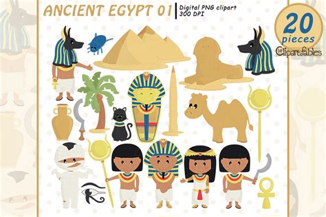 Ancient Egypt clipart, Travel clip art, Ancient civilization By clipartfables | TheHungryJPEG