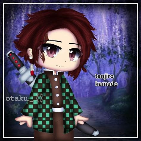 Tanjiro Gacha Club Em 2021 Ideias Para Personagens Personagens De ...