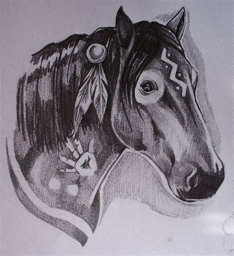 Indian Horse Drawings at PaintingValley.com | Explore collection of Indian Horse Drawings