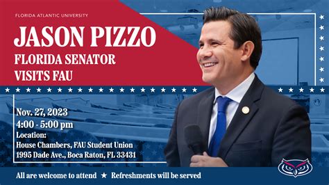 Florida Senator Jason Pizzo Visits FAU