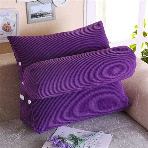 Wedge Shaped Reading & TV Pillow with Adjustable Neck Pillow,Triangle ...