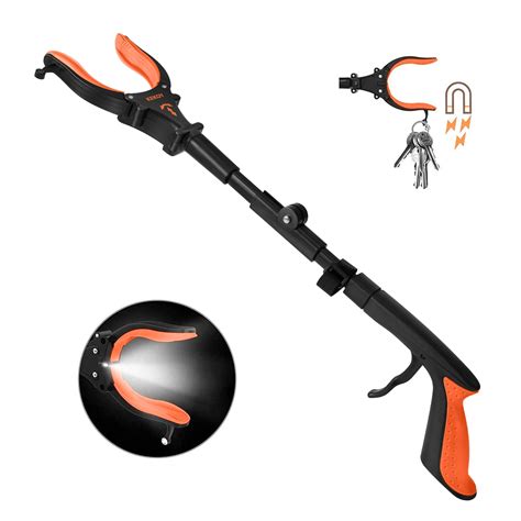 Kekoy 22" Reacher Grabber Tool with Headlight, Mobility Aid Reaching ...