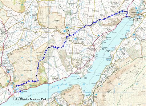 Walking Ullswater Way | Route Map Ullswater Way | Peak District - Lake ...