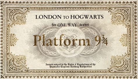 Hogwarts Express Ticket Printable