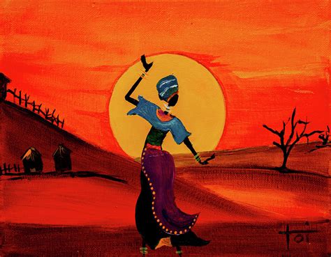 Dancing Girl Painting by Art by Toi - Pixels