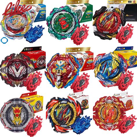 DB Beyblade Burst Box Set with B-88 LR Two Way String Launcher Metal Alloy Spinning Top Launcher ...