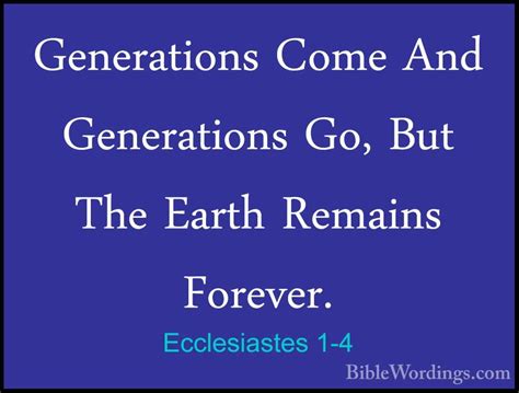 Ecclesiastes 1 - Holy Bible English - BibleWordings.com