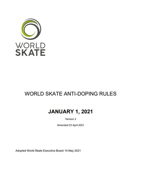 WSK Anti-Doping Rules - International Testing Agency