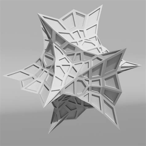 voronoi tessellation abstract c4d