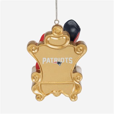 Pat the Patriot New England Patriots Mascot On Santa's Lap Ornament FOCO