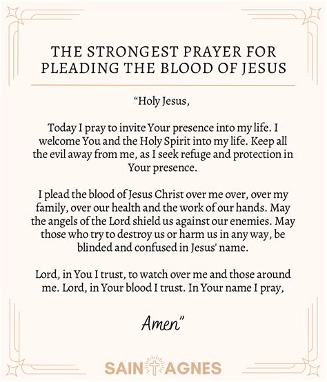 The Strongest 4 Prayers for Pleading The Blood of Jesus