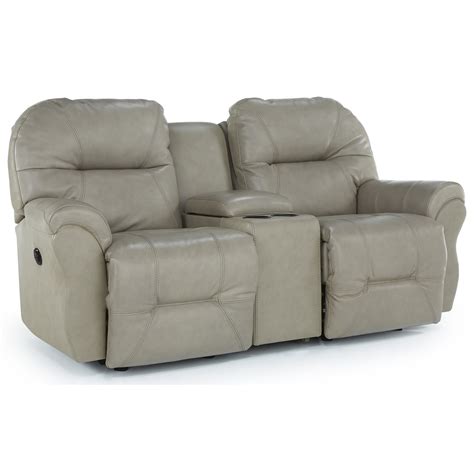 Best Home Furnishings Bodie Power Space Saver Reclining Loveseat with Storage Console | Wayside ...