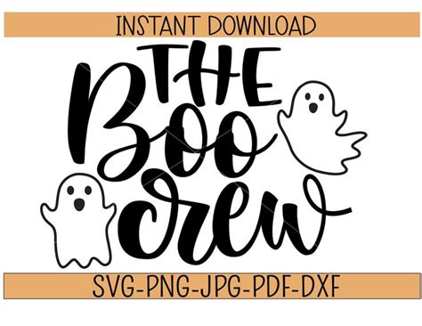 the boo crew halloween svg file