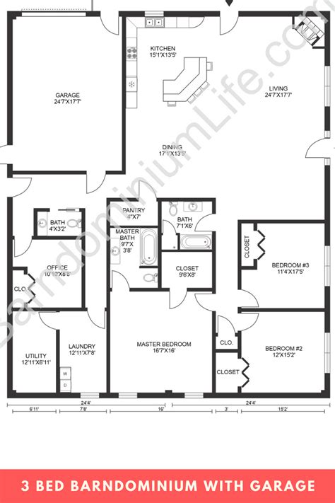 8 inspiring barndominium floor plans with garage – Artofit