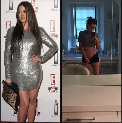 Khloe Kardashian Shows Off Shocking Before and After Weight Loss Photo ...