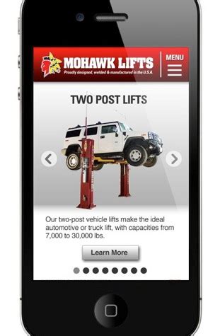 Mohawk Lifts Launches Mobile Website – UnderhoodService