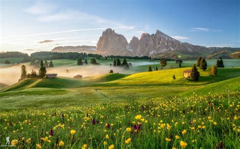 Sunrise - Alpe di Siusi - Dolomite Alps | Nature photography, Europe ...