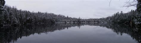 Crawford Lake, Ontario, Canada [5453 × 1693] [OC] : r/winterporn