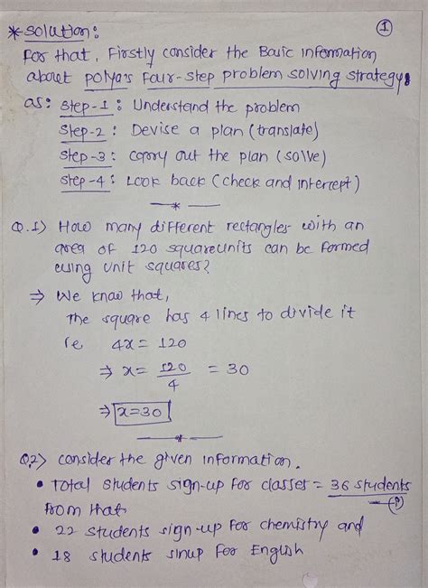 [Solved] Use Polya's four-step problem-solving strategy to solve the... | Course Hero