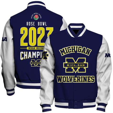 Michigan Wolverines Rose Bowl Champions Varsity Jacket - Sports Apparel ...