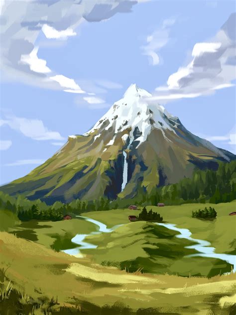 ArtStation - Mountain Landscape