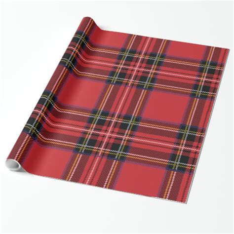 Red Plaid Holiday Wrapping Paper | Zazzle.com