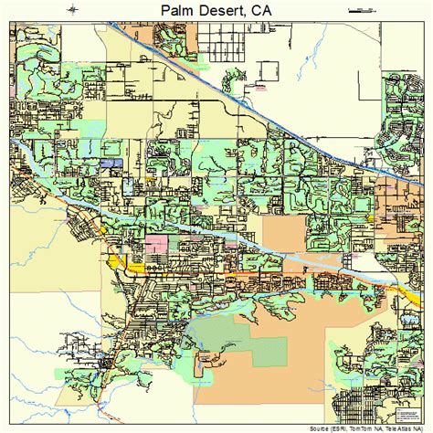 Map Of Palm Desert – Verjaardag Vrouw 2020