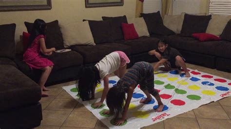 Twister Game Challenge Part 1 - Girls' Sleepover 2017 - YouTube