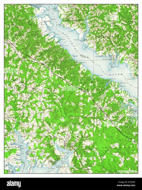 Leonardtown, Maryland, map 1950, 1:62500, United States of America by ...