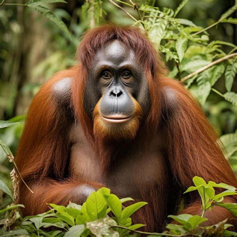 Premium AI Image | the orangutan is one of the great apes most ...