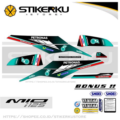 Mio i 125 STOCK DECALS/STRIPING MIO M3 /Z/125/ STICKER/STICKER/PREMIUM Variation/PETRONAS ...