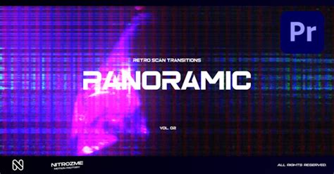 Retro Scanlines Panoramic Transitions Vol. 02 for Premiere Pro ...