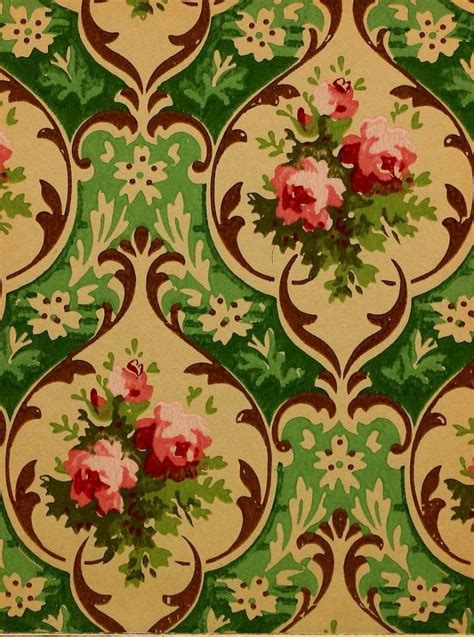 Old Edwardian wallpaper styles & home decor, plus 40 real paper samples ...