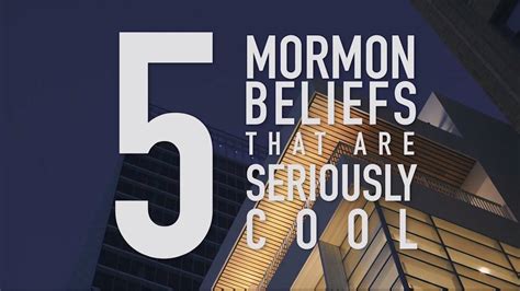 5 Mormon beliefs that are seriously cool | This video may help explain ...