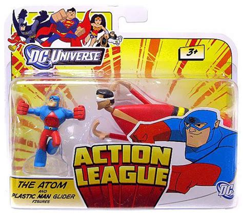 DC Universe Action League The Atom Plastic Man Glider 3 Mini Figures ...