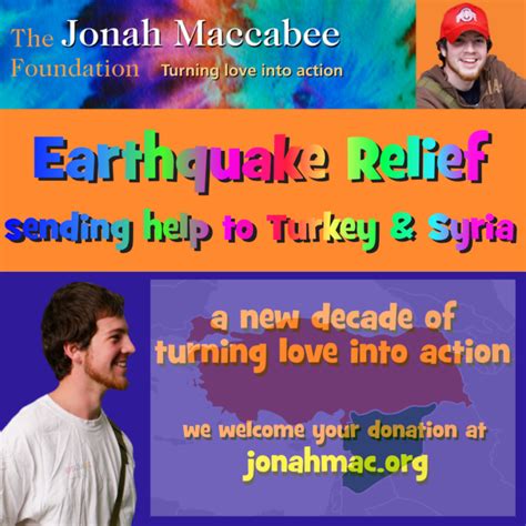 Campaign for Earthquake Relief ... thus far - The Jonah Maccabee Foundation