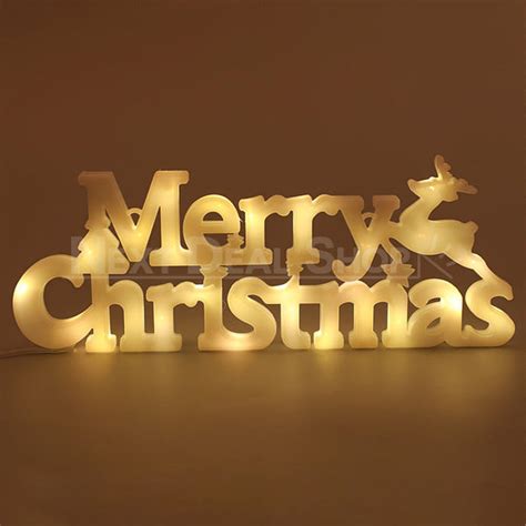 Merry Christmas Sign with LED Lights – nextdealshop.com