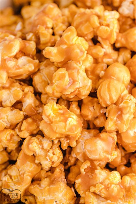 EASY HOMEMADE CARAMEL POPCORN - Butter with a Side of Bread