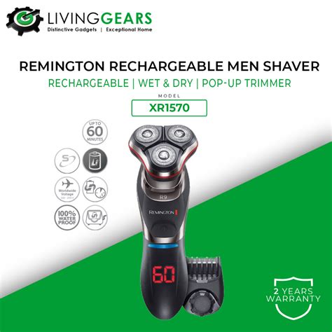 Remington Wet & Dry, LED Display ,Ultimate Series R9 Rotary Shaver Cordless Rechargeable ...