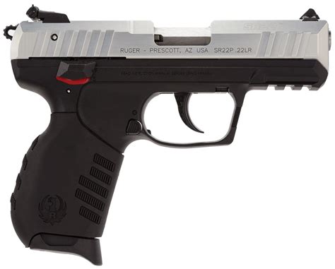 Ruger SR22 Silver 22lr Pistol, Silver Anodized, 3.5" - 03607 - Nagel's Gun Shop | San Antonio, Texas