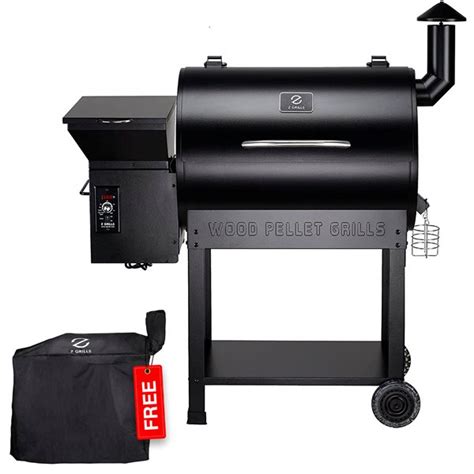 Z GRILLS ZPG-7002B 694 sq. in. Wood Pellet Grill and Smoker 8-in-1 BBQ ...