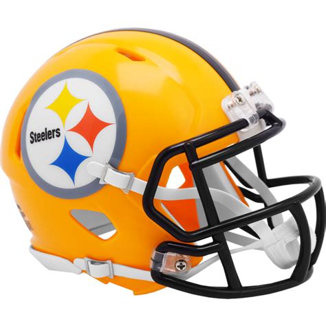 Pittsburgh Steelers Riddell Speed Mini Gold Throwback Helmet