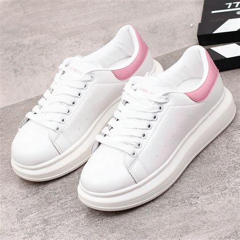 Shoes Platform Sneakers NA01 – iawear White Platform Sneakers, White ...