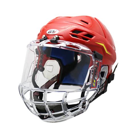 GY Hockey Helmet with Full PC Clear Visor for Player Ice Hockey Helmet ...