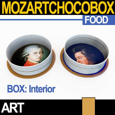 3d model mozart chocolate balls boxes