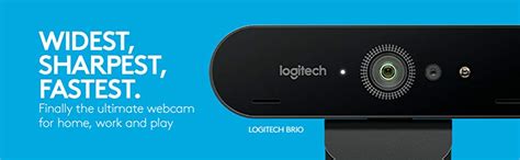 Logitech BRIO – 4K Ultra HD Webcam – 5x Digital Zoom – For Recording ...